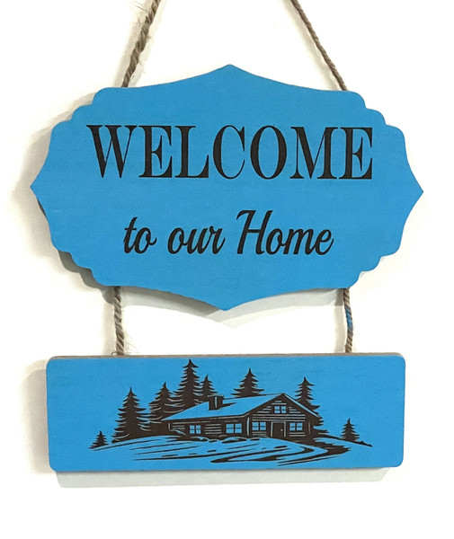 Wall Art - Words of Wisdom / HD-WAWI-22: Welcome to our Home - 2 Panel