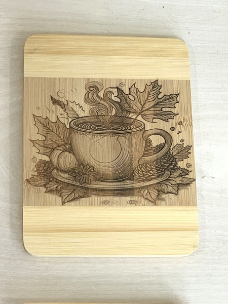 Wall Art - Words of Wisdom / HD-WAWI-1913: Drink Coaster / Small Serving Board - Coffee Cup Theme