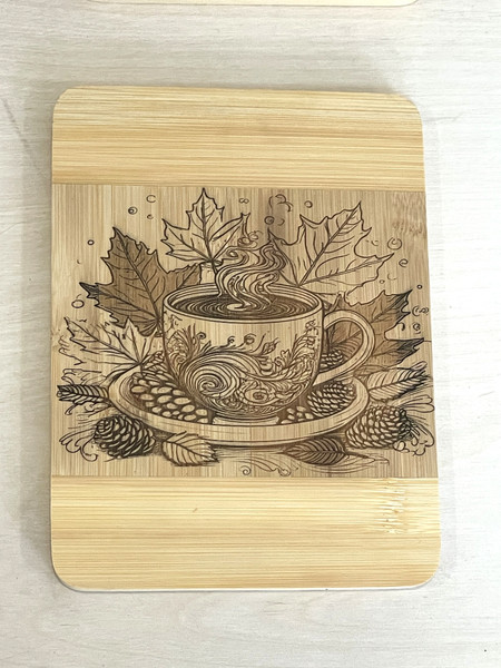 Wall Art - Words of Wisdom / HD-WAWI-1914: Drink Coaster / Small Serving Board - Coffee Cup Theme