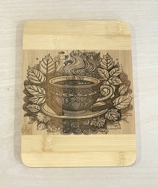 Wall Art - Words of Wisdom / HD-WAWI-1915: Drink Coaster / Small Serving Board - Coffee Cup Theme