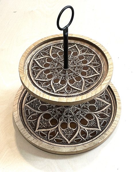 Wall Art - Words of Wisdom / HD-WAWI-3012: 2-Tier-Tray - Medalion Design