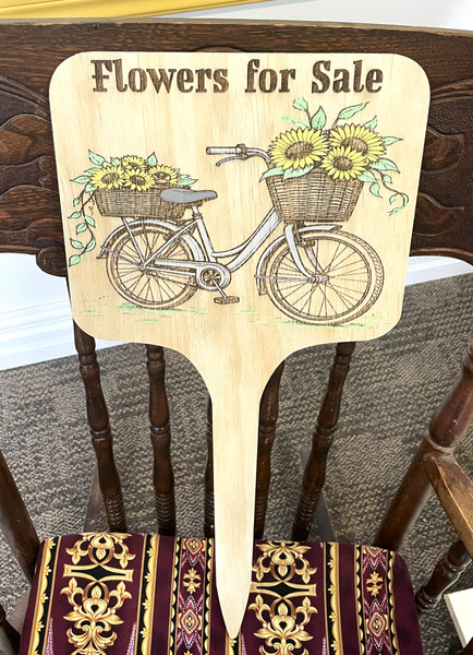 Wall Art - Words of Wisdom / HD-WAWI-1794: Spring Flowers - Garden Stake