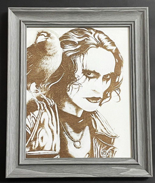 Wall Art - Words of Wisdom / HD-WAWI-9014: Engraved Image: The Crow - 8 x 10 Engraving