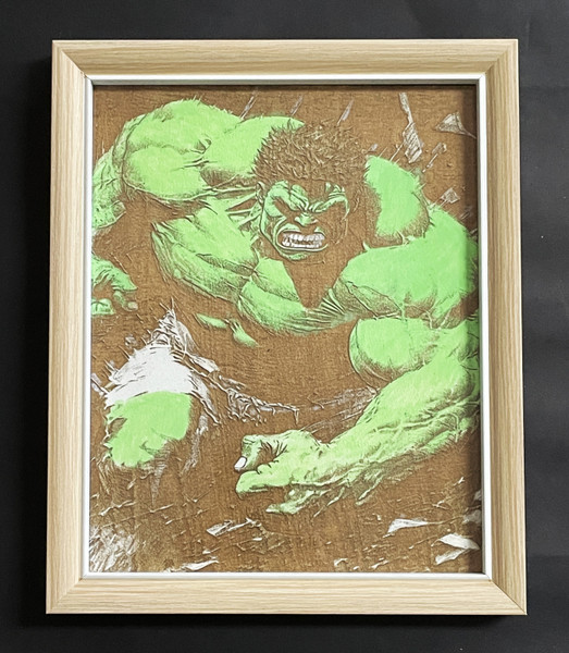 Wall Art - Words of Wisdom / HD-WAWI-9023: Engraved Image: The Incredible HULK - 8 x 10 Engraving