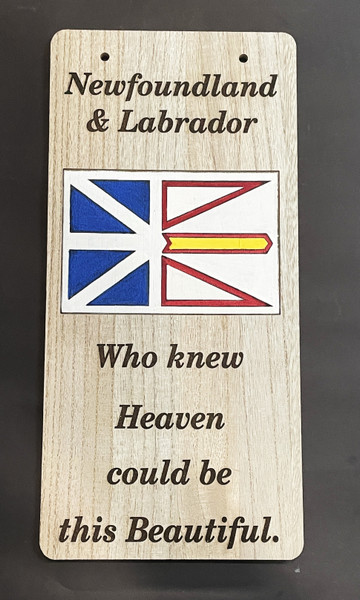 Wall Art - Words of Wisdom / HD-WAWI-9041: Who Knew Heaven could be so Beauitful (Natural) - Laser Engraved Panel