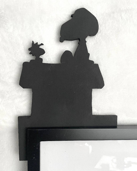 Doorway Toppers / HD-DT-17: Snoopy at Home (Black)