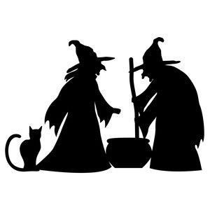 Doorway Toppers / HD-DT-106: 2 Witches at Coldrun (Black)