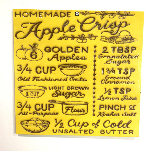Wall Art - Words of Wisdom / HD-WAWI-56: Apple Crisp (Yellow) - Panel