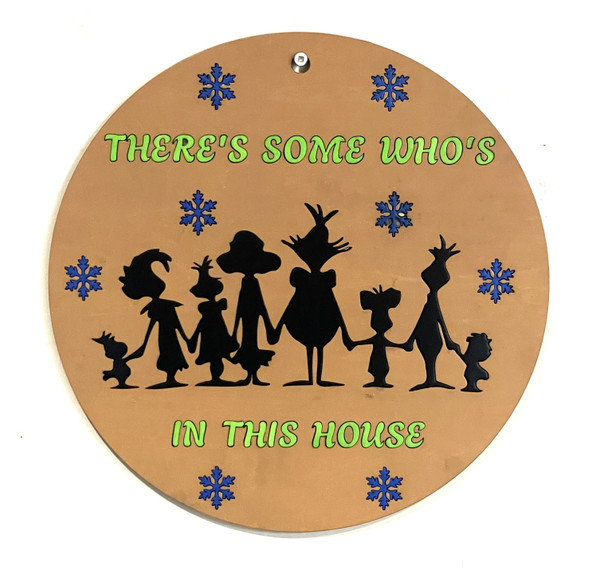 Wall Art - Words of Wisdom / HD-WAWI-143: Who's in the House - Wall Hanging Panel