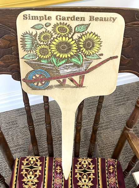 Wall Art - Words of Wisdom / HD-WAWI-1791: Spring Flowers - Garden Stake