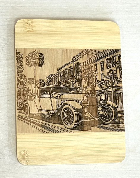 Wall Art - Words of Wisdom / HD-WAWI-1917: Drink Coaster / Small Tray Board - Classic Car Theme