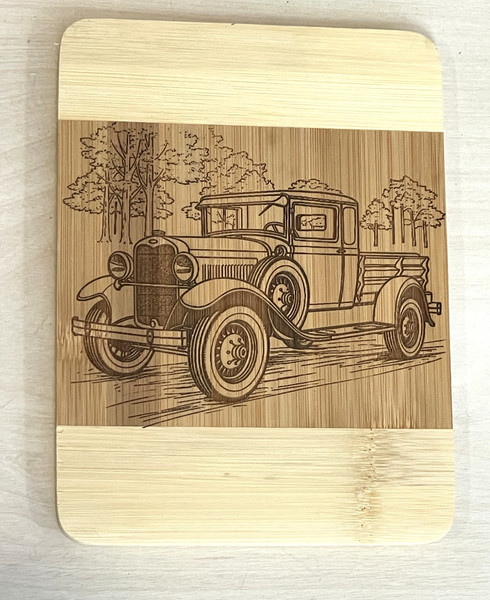 Wall Art - Words of Wisdom / HD-WAWI-1918: Drink Coaster / Small Tray Board - Classic Car Theme