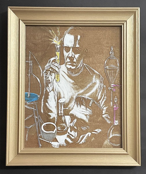 Wall Art - Words of Wisdom / HD-WAWI-9010: Engraved Image: Frankenstein - 8 x 10 Engraving