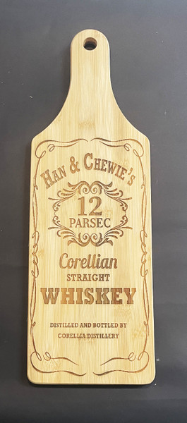 Wall Art - Words of Wisdom / HD-WAWI-9020: Han & Chewie Whiskey (Natural) - Cutting Board Panel