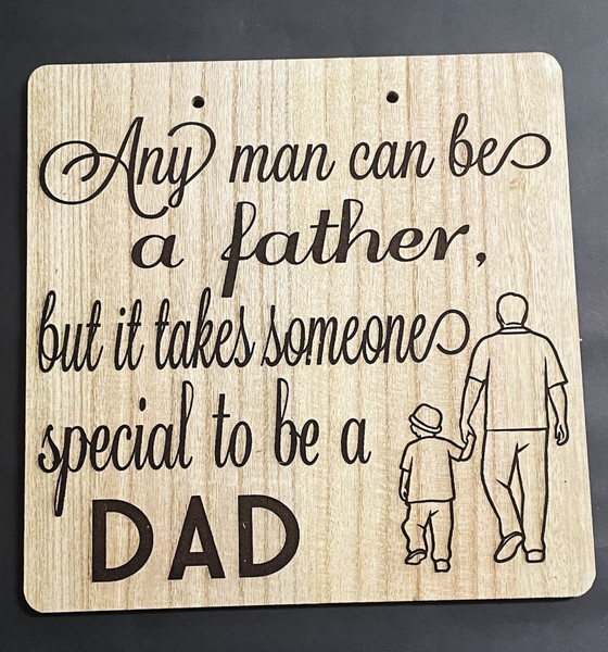 Wall Art - Words of Wisdom / HD-WAWI-9029: Happy Poppy's Day (Natural) - Laser Engraved Panel