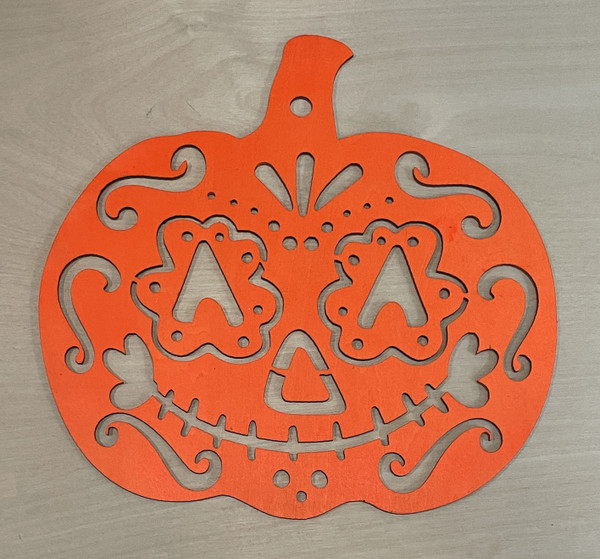 Wall Art - Halloween / SH-HWA-46: Scary Pumpkin (Orange)