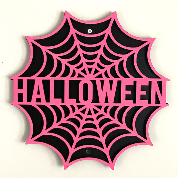 Wall Art - Halloween / SH-HWA-80: Halloween (Fuchsia / Black)