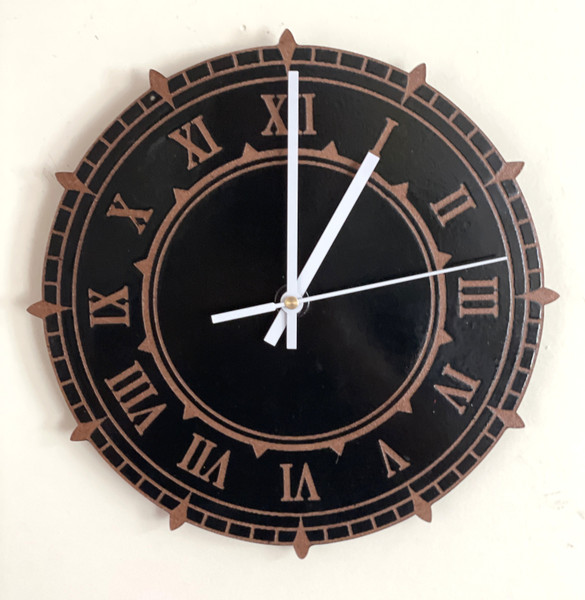 Clocks - Classic Designs / HD-CC-17: Round Clock (Black)