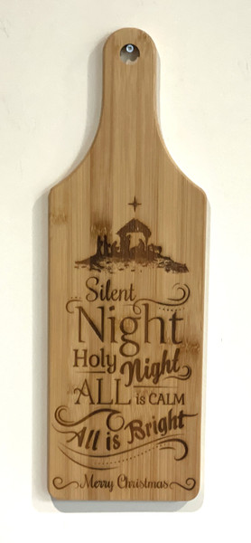 Wall Art - Words of Wisdom / HD-WAWI-60: Silent Night - Cutting Board Panel