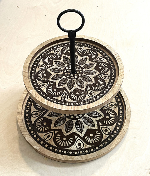 Wall Art - Words of Wisdom / HD-WAWI-3023: 2-Tier-Tray - Flower Design