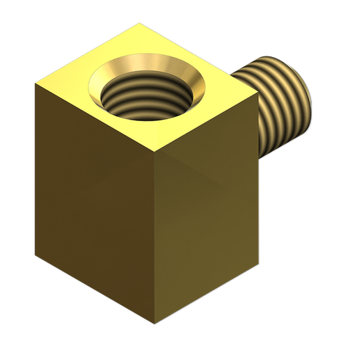Bijur Delimon 19285 Adapter Elbow 1/4-28 x F Hole