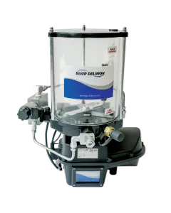 Bijur Delimon 55656-C3LLU MultiPort II PDI Lubricator - 24 VDC, 3 Liter, Integral Controller, NPN Low Level Switch, Low Pressure, Universal Fill Connector