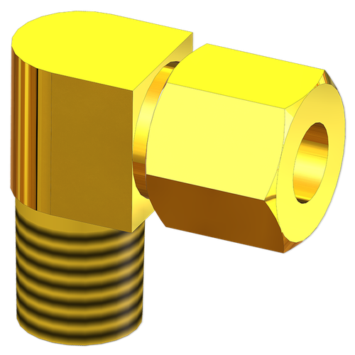 Bijur Delimon B6536 Adapter Assembly Elbow 1/4 Tubing 1/8 NPT