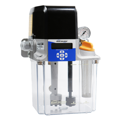 Bijur Delimon SFX2PBGNNNAXD SureFire II Automatic Lubricator, 2L, PDI, Fluid Grease, 200/230 VAC, Terminal Block