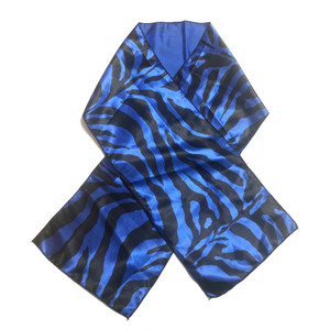 Ocean Swirl Edge Laying Rectangular Satin Scarf Ocean Swirl Edge Laying Rectangular Satin Scarf