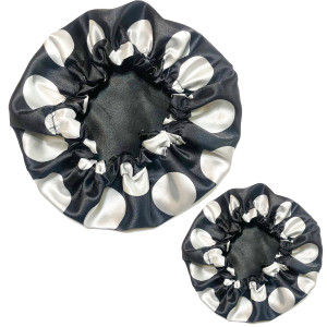 Mommy and Me Reversible Satin Bonnet - Oreo Cookie (Choose up to 3 bonnets) Mommy and Me Reversible Satin Bonnet - Oreo Cookie (Choose up to 3 bonnets)