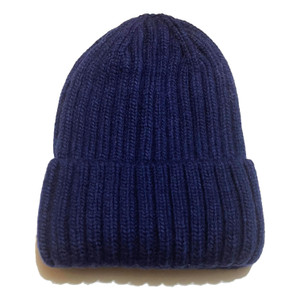 Adult Cashmere Satin Lined Beanie Hat - Navy Adult Cashmere Satin Lined Beanie Hat - Navy