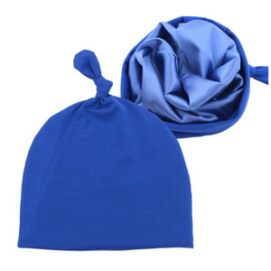 Infant Tie Satin-Lined Hat - Blue Infant Tie Satin-Lined Hat - Blue