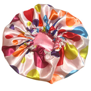 Vanilla Sprinkles Reversible Satin Bonnet Vanilla Sprinkles Reversible Satin Bonnet
