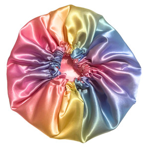 Rainbow Sunrise Reversible Satin Bonnet Rainbow Sunrise Reversible Satin Bonnet