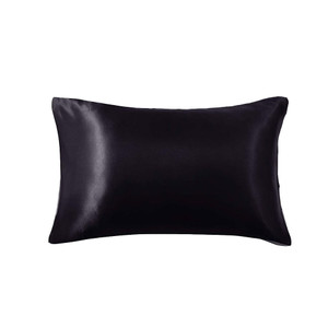 Midnight Black Silky Satin Pillowcase Midnight Black Silky Satin Pillowcase