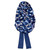 Adjustable Tie Satin Braid Bonnet - Sapphire Garden Adjustable Tie Satin Braid Bonnet - Sapphire Garden