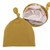 Infant Tie Ribbed Satin-Lined Hat - Mustard Infant Tie Ribbed Satin-Lined Hat - Mustard