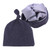 Infant Tie Ribbed Satin-Lined Hat - Dark Purple Infant Tie Ribbed Satin-Lined Hat - Dark Purple