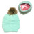 Adult Satin-Lined Pom Hat - Mint Adult Satin-Lined Pom Hat - Mint