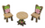 Flower Table and Chair Set