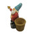 Garden Gnome - with Basket and Bird