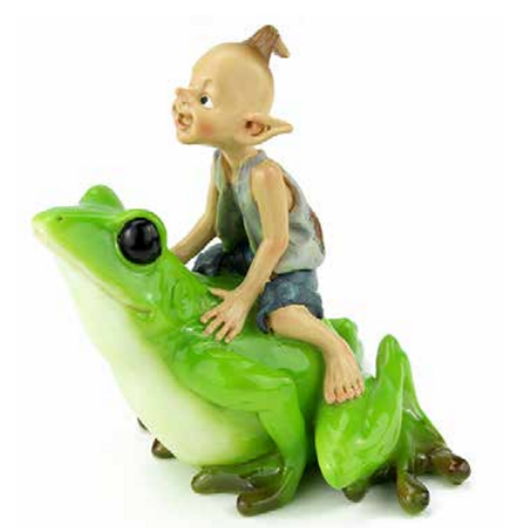 Elvin Riding Froggy Friend (Large)