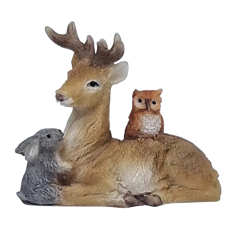 Deer, Rabbit and Owl