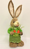 65cm BUNNY WITH BASKET - GREEN FEMALE
