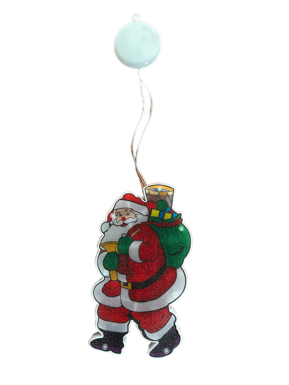 Christmas Window Light - SANTA 20cm - Bristlebrush Designs