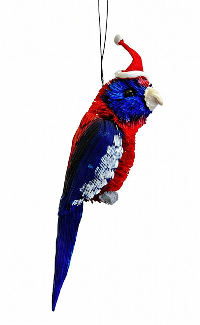 Crimson Rosella - Aussie Christmas Tree Ornament
