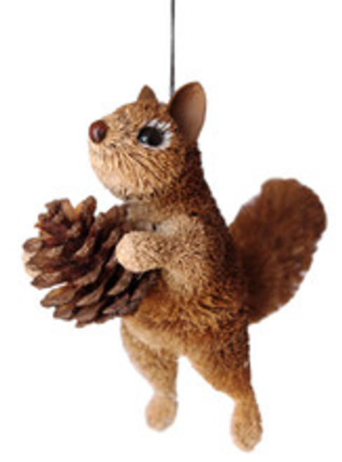Hanging Ornament - Squirrel Brown Standing 12-13cm Hanging Ornament - Squirrel Brown Standing 12-13cm