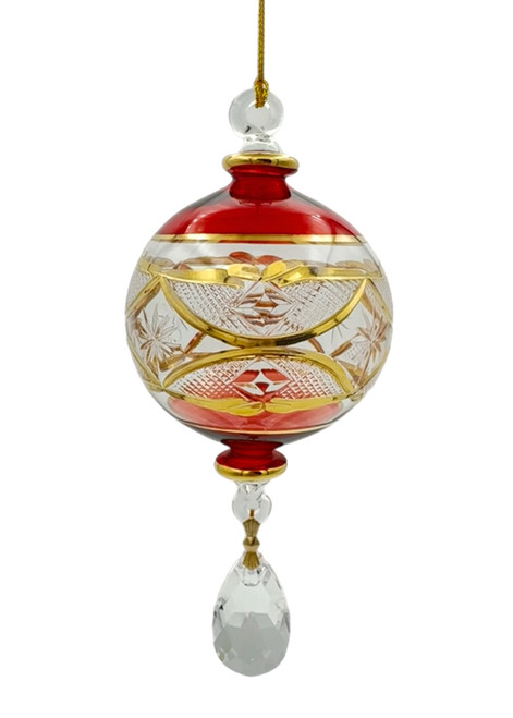 Midnight Crest Glass Ball Ornament - Christmas Red - 13cm Midnight Crest Glass Ball Ornament - Christmas Red - 13cm