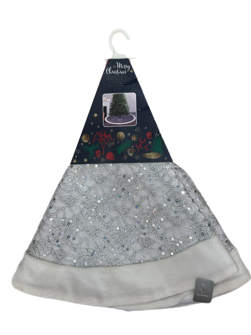 Christmas Tree Skirt - SILVER