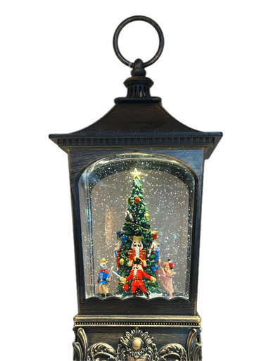 Lantern - SANTA CHILD AND TREE 25*16*8cm